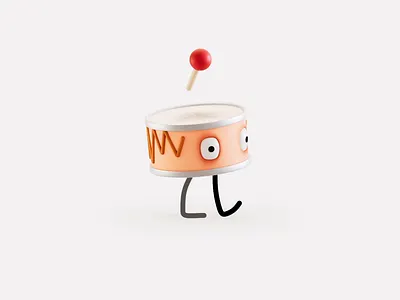 March to the beat 3d c4d character cinema4d illustration render