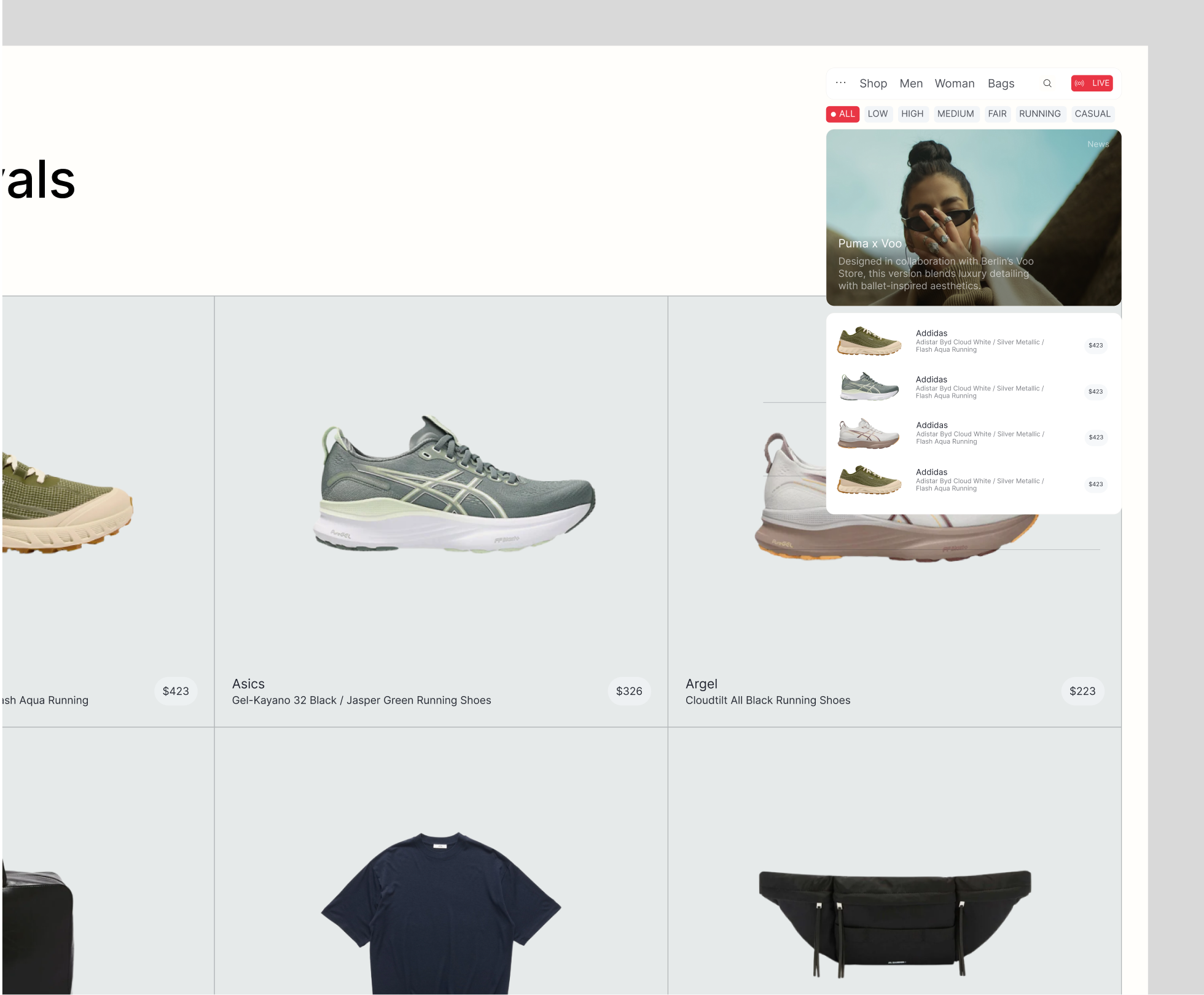 Fashion store branding e commerce fashion graphic design illustration mobile design typography ui