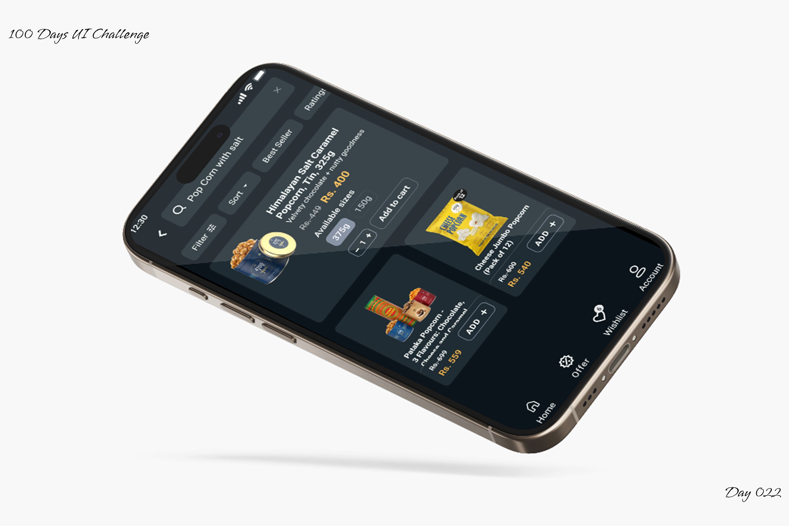 Day 22 - Search UI 100daysofdesign 100daysofuichallenge 100daysui appinterface dailyui darkmode design designchallenge dribbble figma mobileappdesign productdesign ui uidesign uxdesign voicesearch