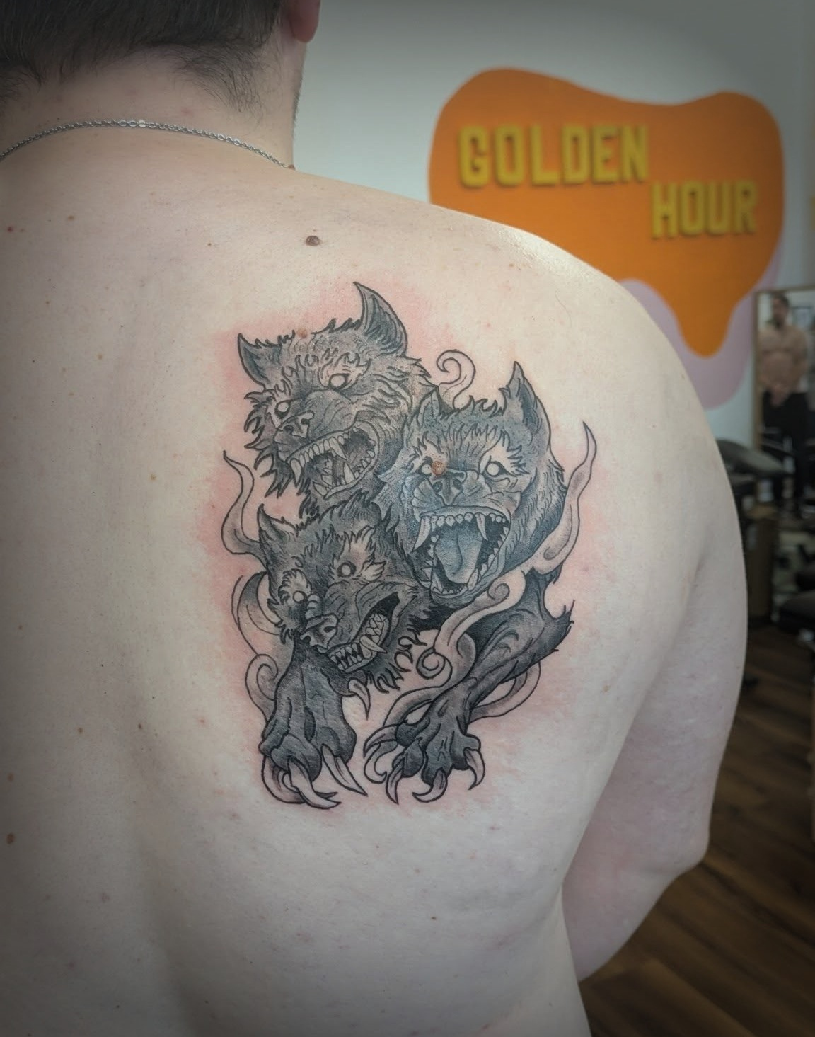 Cerberus. black and greytattoo blackandgrey cerberus myth mythical beast tattoo tattooartist tattoos uktattoo wirraltattoo