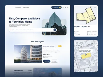 Real Estate Platform for Pre-Construction & Assignment Sales aiintegration aiml aisearch customplatform fullstackdevelopment mobile app mobile app development mvp mvpdevelopment propertytech reactjs real estate realestateapp realestatesoftware rolebasedaccess software development userflows uxdesign webappdevelopment webdevelopment
