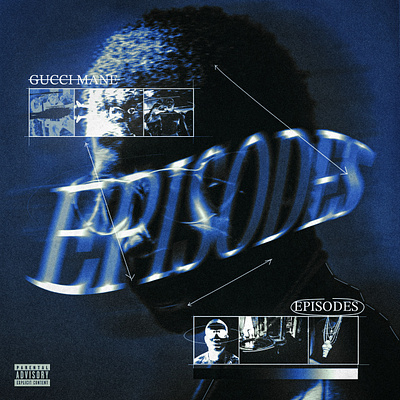 Album art design for Gucci Mane album art collage cover art design graphic design mixed media