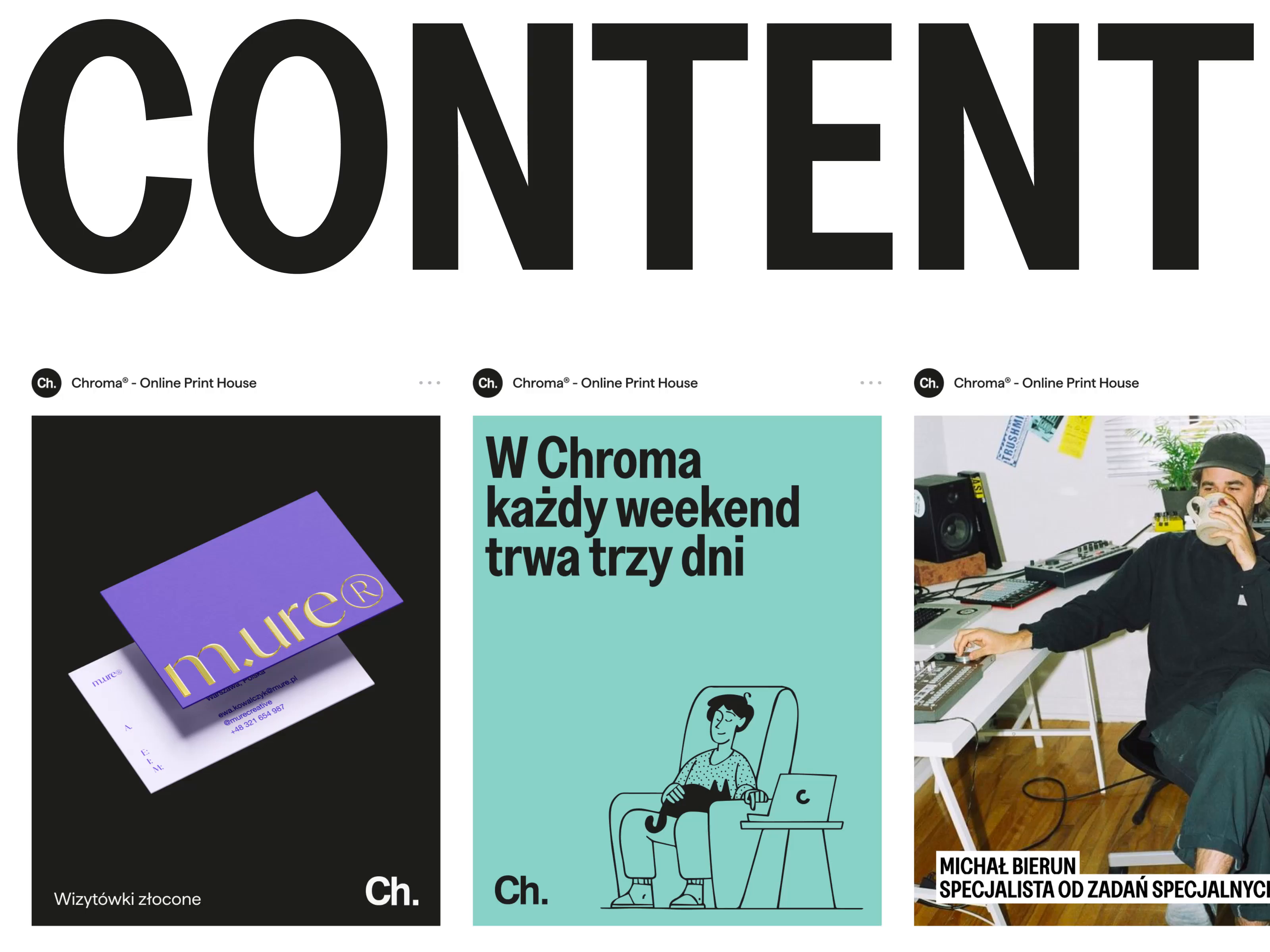 Example of Chroma Rebranding – Social Media