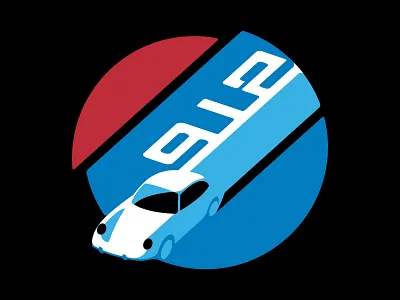 The freedom of classic driving 912 adobe blue car carillustration classiccar cleandesign deisgn illustration illustrator muti porsche 912 red retro type typography vector