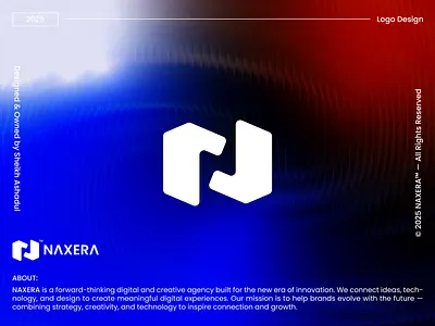 NAXERA — Logo Design for Futuristic Digital Agency Brand agency logo ai logo type app logo best logo brand logo branding crea creative logo design graphic design letter n logo logo trends logofolio modern logo motion graphics n logo naxera brand logo naxera logo mark