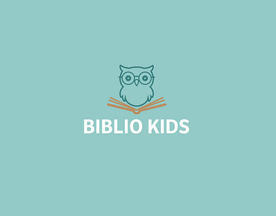 Biblio Kids Logo Design branding graphic design identity illustration logo