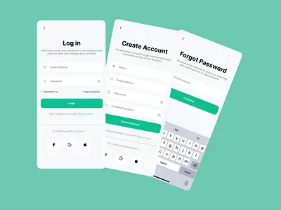 Sign up flow sign up ui