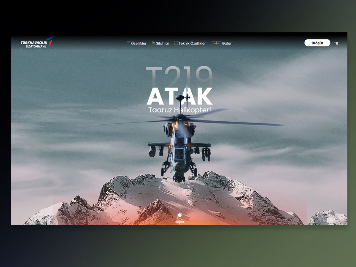 T129 ATAK – Modern Landing Page Design with Dynamic Animations 3d 3d animation animation blender dora dribbble figma graphic design homepage interactiondesign landingpage militarydesign modernui motion graphics ui uianimation uiux visualdesign webanimation webdesign