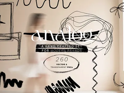Analog - Hand Crafted Set - Doodles | Scribbles brand identity branding doodles graphic design illustrations illustrator logo design presentation scribbles ui vectors web