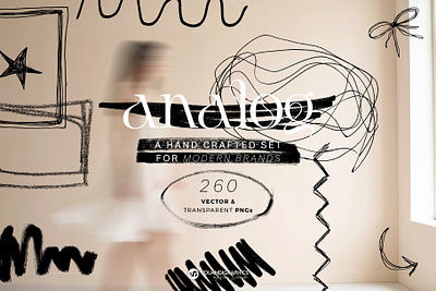 Analog - Hand Crafted Set - Doodles | Scribbles brand identity branding doodles graphic design illustrations illustrator logo design presentation scribbles ui vectors web