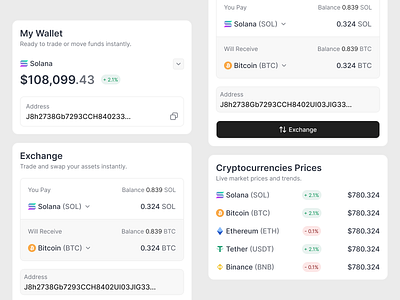 Koina - Details crypto dashboard design saas trading ui uiux user experience user interface ux web3