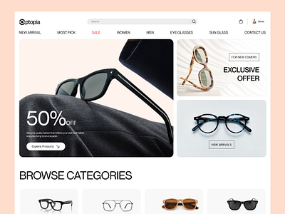 Eyewear Website Design e commerce website eyewear eyewear landing page eyewear ui eyewear uiux eyewear ux eyewear web design eyewear website fashion eyewear optical store design sunglass website website design