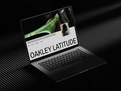 Oakley Latitude pt.1 art direction design e commerce minimal shop typography ui visual design web website