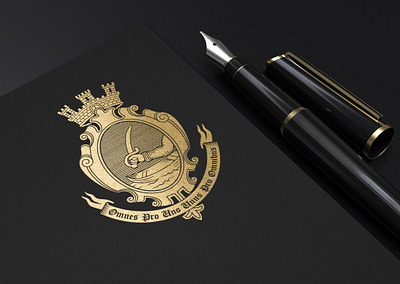 Family crest logo branding coat of arms crest gold graphic design heraldic logo heraldry logo luxury logo