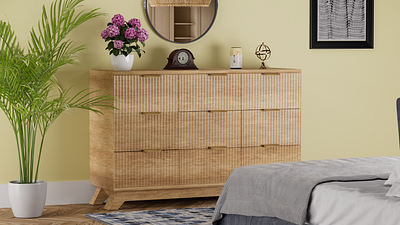 Fluted Dresser 3d 4d animation arnold render art branding c4d cinema cinema 4d design digital art graphic design illustration logo motion graphics photoshop product ui ux xd