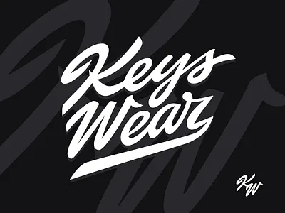 Keys Wear : logotype / clothing co. authentic bold branding brushlettering calligraphy clothing custom florida fun iconic idnentity lettering logo script standout tropical type unique urban wordmark
