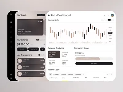 ⬆️Financial Dashboard and Expense Tracking UI branding product design ui ux web design