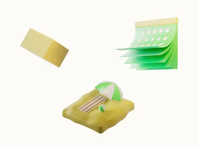 3D Icons animation 3d 3d animation 3d icons 3d motion animation box calendar calendar animation design doc animation documents icon design icon set icons motion motion graphics render vacation