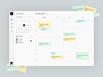 ⬆️Calendar and Task Management UI