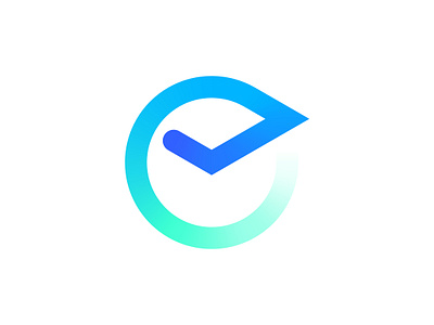Checkmark, C, O ai logo appicon brand identity branding checkmark coin crypto finance logo fintech gradient logo minimalist modern modern logo tech