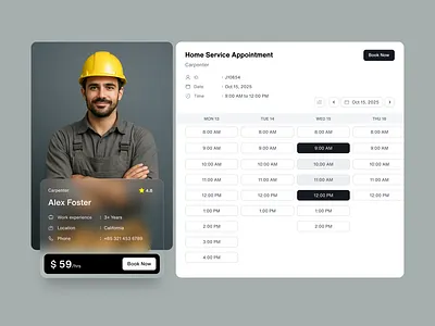 Service Booking App app appointment booking branding creative dashboard design digital experiences home service landing page payment repairing service service booking ui uiux ux web webapp