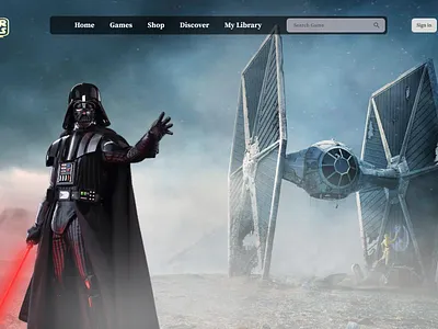 Gaming Landing Page arashmesridesign branding conceptdesign figmadesign herosection landingpage minimalui scifidesign ui uidesign webdesign