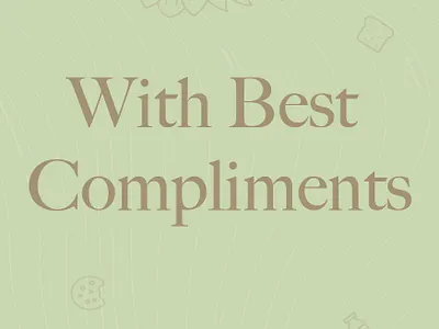 Compliment Card for The Organic World card graphic design