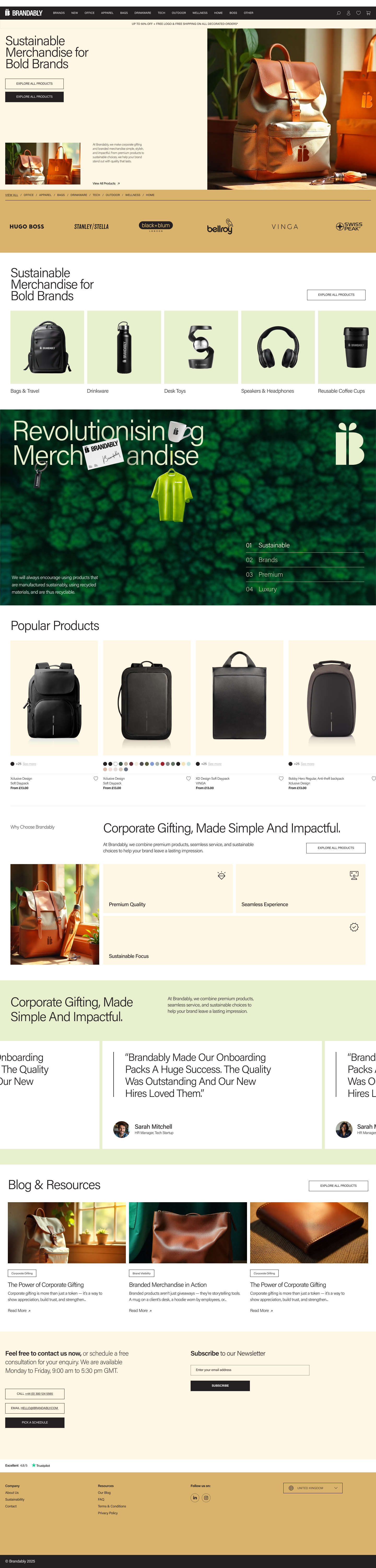 Brandably | Premium Merchandise | E-commerce App ecommerce graphic design product design shopify ui uiux ux