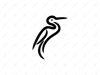 Heron Bird Brand Design animal beauty bird brand branding brandlogo design graphic design heron heron logo logo logodesign logoforsale vector