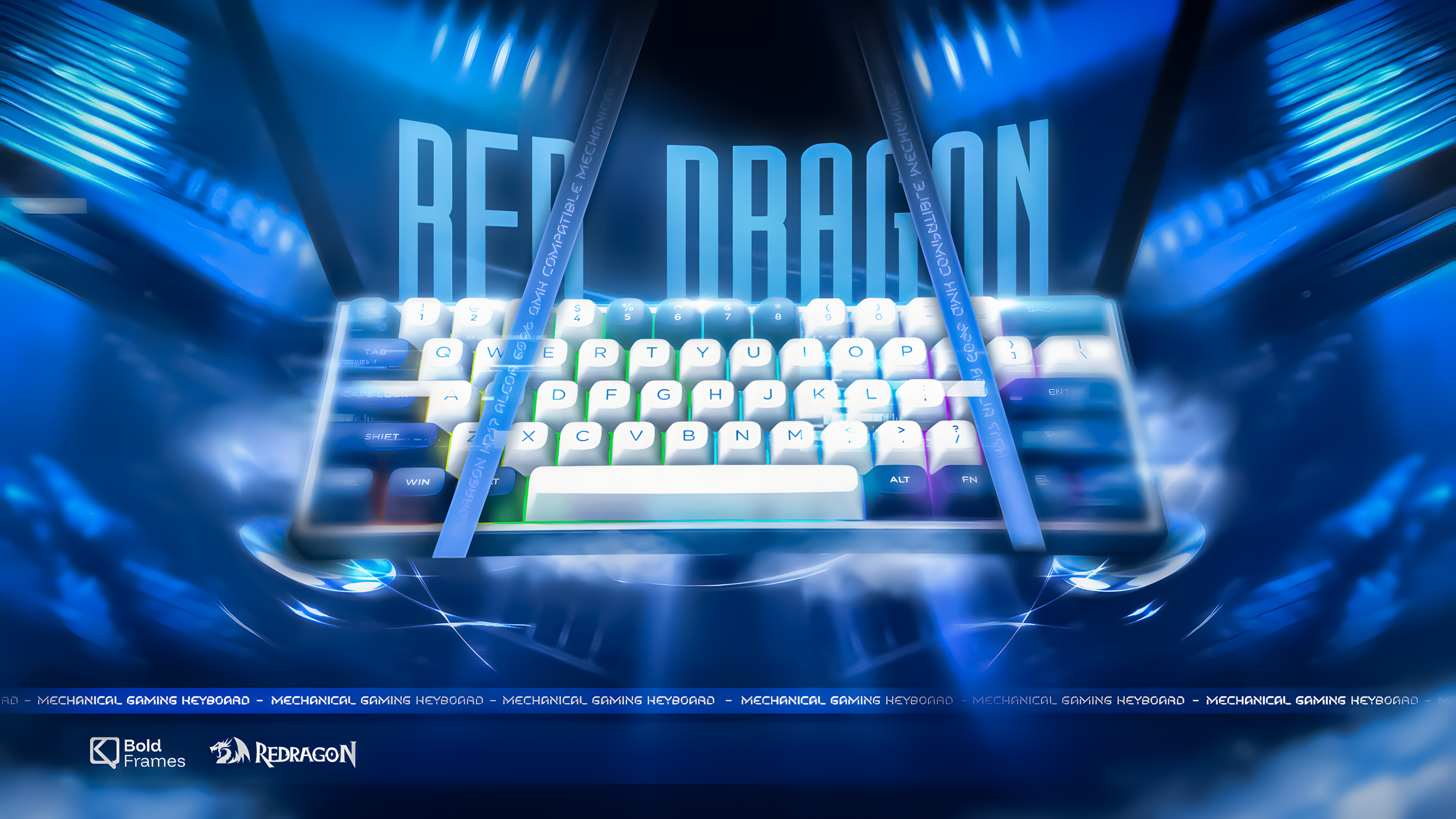 Redragon Keyboard 3d animation blender branding desgin design graphic design illustration motion graphics team work