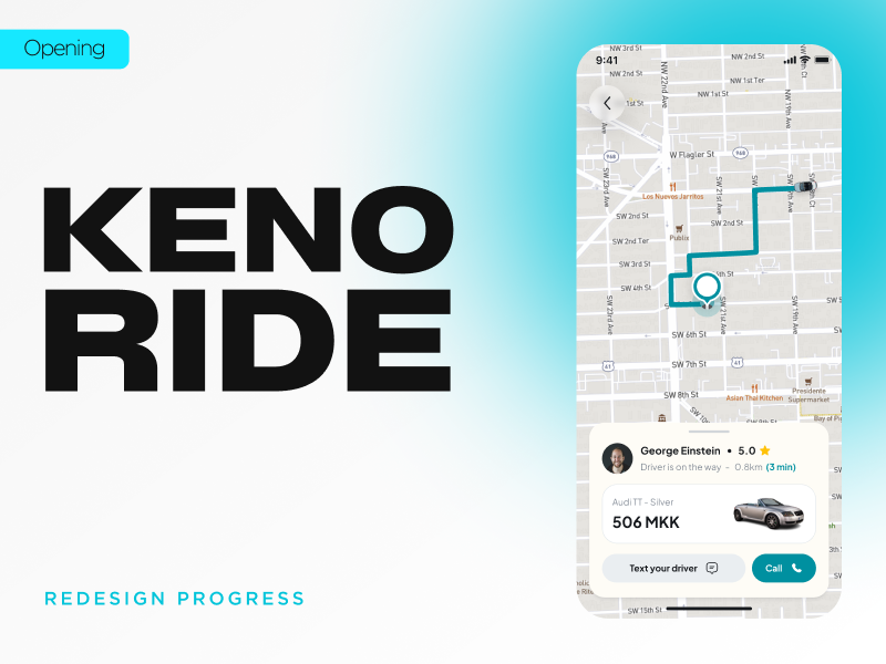 KenoRide App - UI/UX Redesign app design design graphic design homepage minimalist design mobile app design modern design ui ux ux design