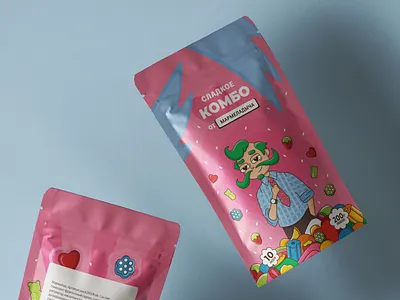 St Valentine's Day Packaging Redesign for a Gummy Candy Brand adobe illustrator branding cartoon character design design graphic design gummies gummy candy illustration love packaging pink redesign stand up pouch valentines day vector