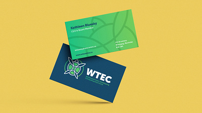 WTEC Business Card association branding business card canada centre entrepreneurship indigenous logo non profit turtle turtle island