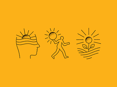 ☀️☀️☀️ art doodle drawing illustration lineart linework logo stipple sun texture