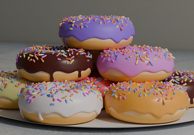 Morning Glaze 3d graphic design