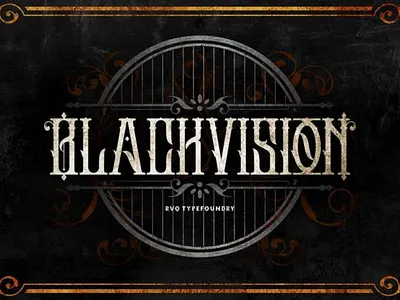 Black Vision Font apparel fonts beauty fonts birthday cards fonts black vision font blackletter bold bold charm branding fonts design gotjic illustration music rock ui vintage