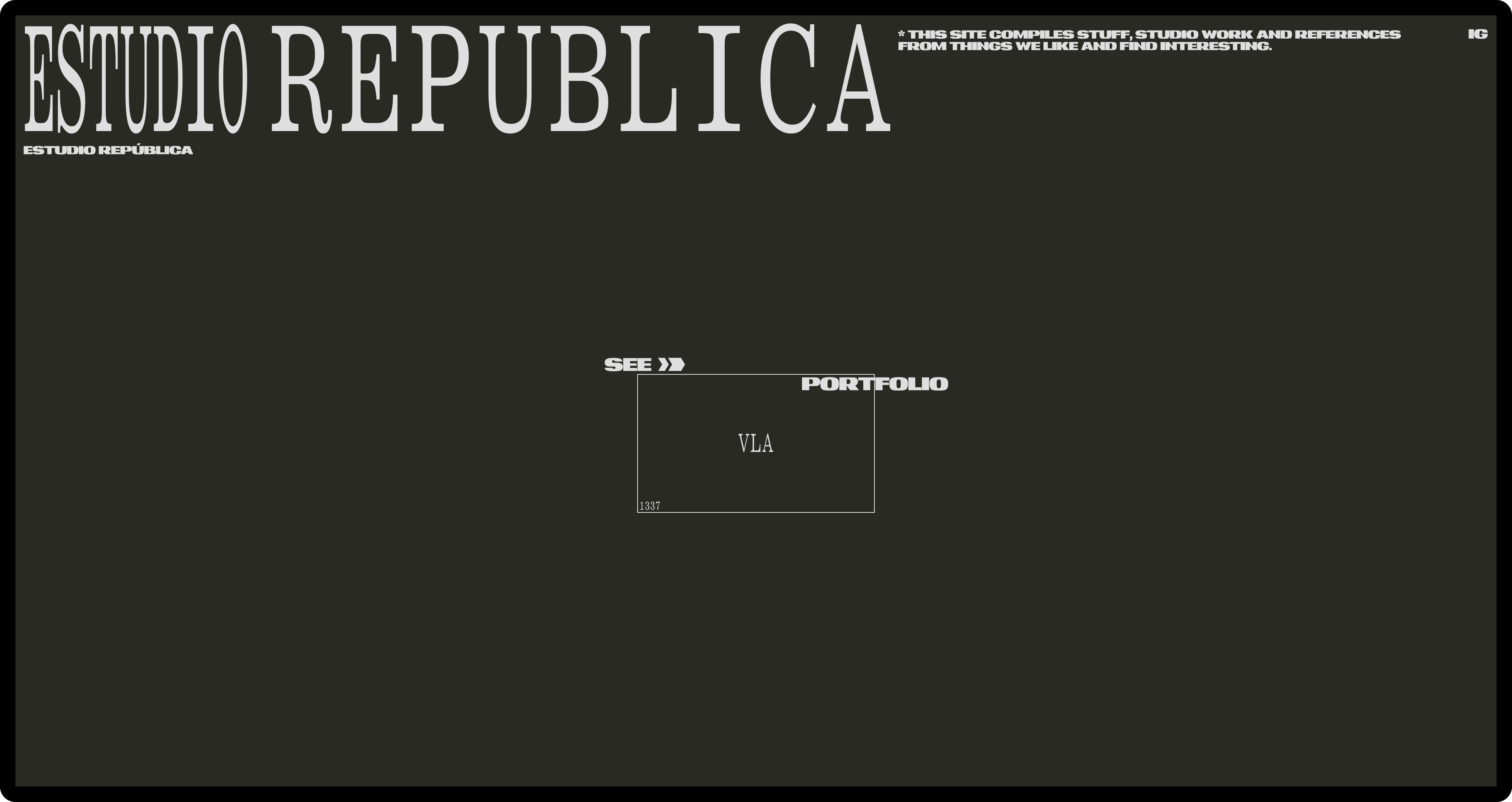 ESTUDIO REPUBLICA design grid minimal web minimal web grid typography ui web web desing