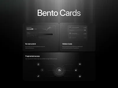 Bento Cards | Modular UI System Concept bento cards card component design design system grid list product design ui ui design user experience user interface ux design web web design