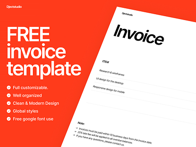 Free Invoice Template 3d animation branding design free freebie graphic design illustration invoice kit logo template ui ui design uidesign uikit uikits uiux ux