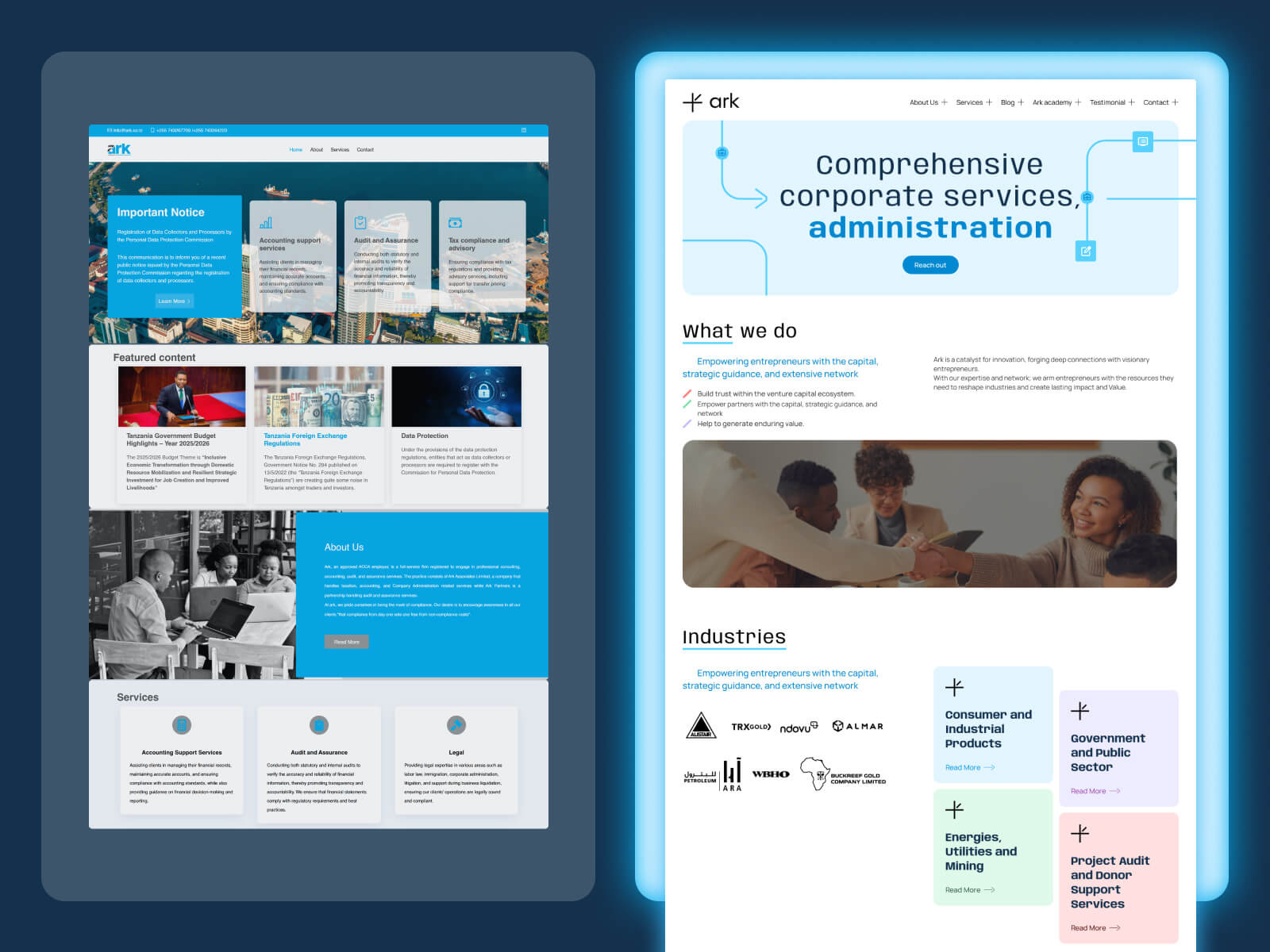 Example of Visual Website Redesign