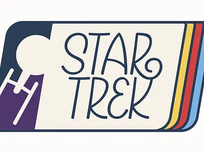 Star Trek Badge badge brand branding fiction graphic design merch scifi space star star trek