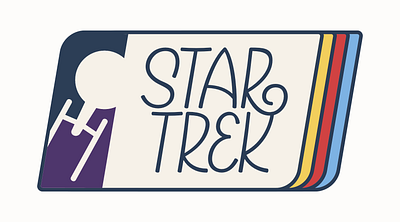 Star Trek Badge badge brand branding fiction graphic design merch scifi space star star trek