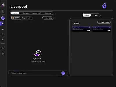 Modern Dashboard Design ai chat chatbot dark themed dashboard modern dashboard