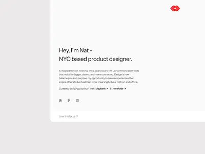 I think I'm ready for a new portfolio site. desktop explore mock portfolio product design web