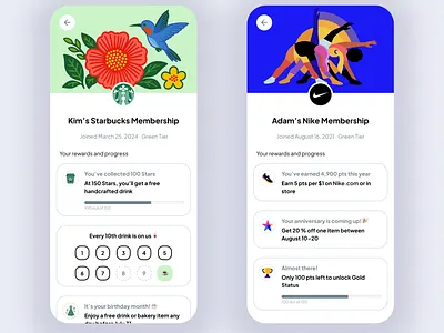 Loyalty by Design — SoLoyal Brand Membership Screens app ui ux