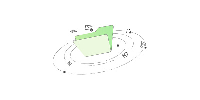 Folder universe - Adobe Illustrator graphic design icon design