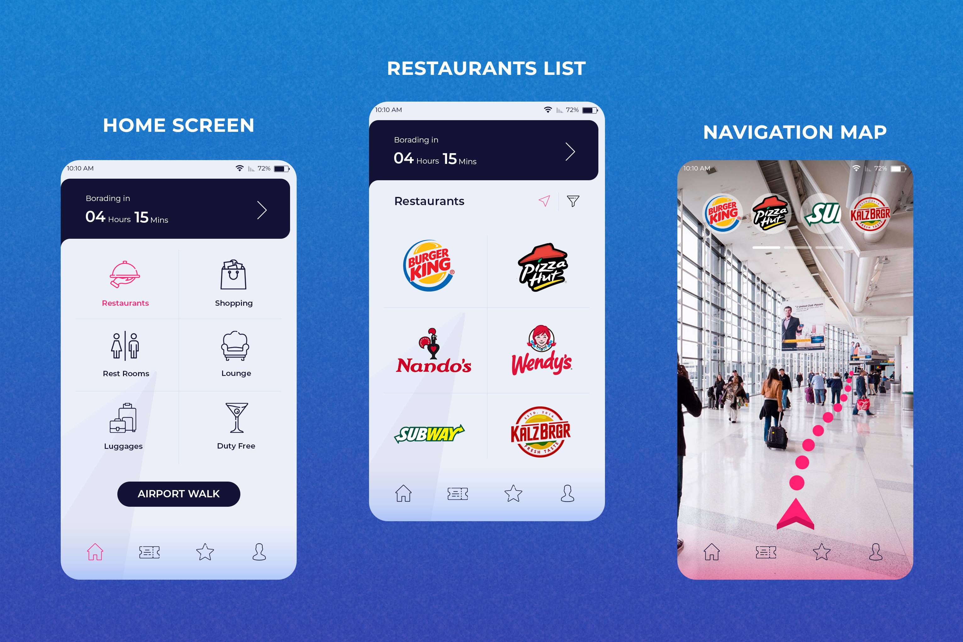 Airport Navigation App airport branding colour theory design design system graphic design iconography illustration login logo mobile app mock ups navigation route map typography ui ui kit ux vector wire frame