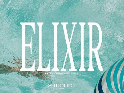 Elixir - Extra-Condensed Serif aura condensed elixir logotype sun