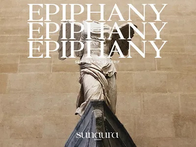 Epiphany - Semi-Expanded Serif epiphany expanded logotype semi