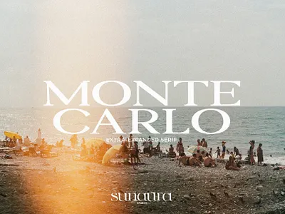 MONTE CARLO - Extra-Expanded Serif beach carlo expanded extra logotype monte monte carlo summer